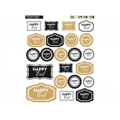 Designer Happy Eid Sticker Sheets